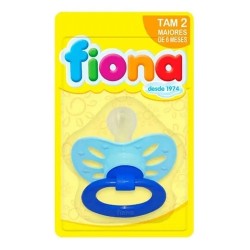 Chupeta Fiona ClÁssica Orto Silicone Tamanho 2 Azul 801220