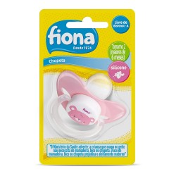 Chupeta Fiona ClÁssica Orto Silicone Tamanho 2 Rosa 801230