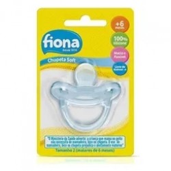 Chupeta Fiona Soft N2 Orto Silicone Azul Ref.806821