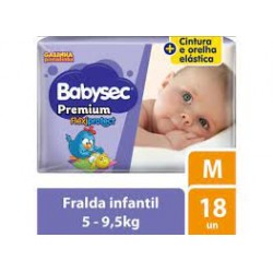 Fralda Babysec Premium Jumbinho M 18un