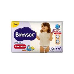 Fralda Babysec Premium Shortinho Hiper Xxg 42un