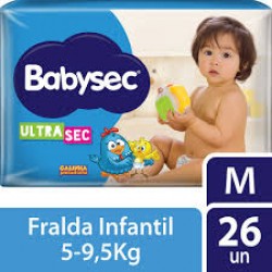Fralda Babysec Ultra Jumbo M 26un
