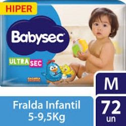 Fralda Babysec Ultra Hiper M 68un