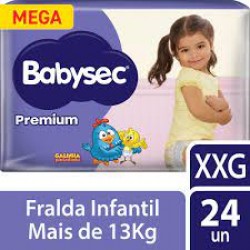 Fralda Babysec Premium Mega Xxg 24un