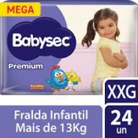 Fralda Babysec Premium Mega Xxg 24un