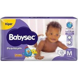 Fralda Babysec Premium Hiper M 68un