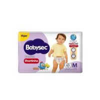 Fralda Babysec Premium Shortinho Hiper M 60un