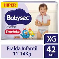 Fralda Babysec Premium Shortinho Hiper Xg 42un