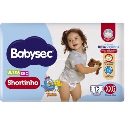 Fralda Babysec Ultra Shortinho Jumbinho Xxg 12un