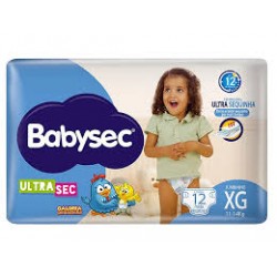 Fralda Babysec Ultra Shortinho Jumbinho Xg 12un