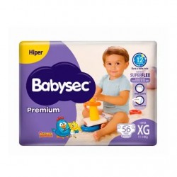 Fralda Babysec Premium Hiper Xg 56un