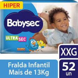 Fralda Babysec Premium Hiper Xxg 52un