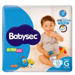 Fralda Babysec Ultra Shortinho Jumbinho G 14un
