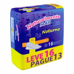Absorvente Naturalmente Max Noturno Leve16 Pague13un Com Abas