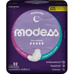 Absorvente Modess Noturno Com Abas 32un