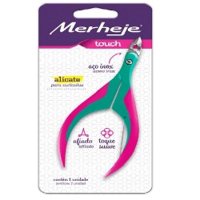Alicate De CutÍculas Merheje Touch Verde E Pink