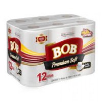 Papel HigiÊnico Bob Premium Soft Folha Dupla 20cmx10cm 12un
