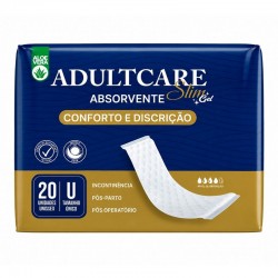 Absorvente Adultcare Unissex Slim Gel 20un