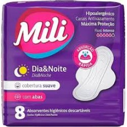 Absorvente Mili Dia E Noite Suave Abas 8un
