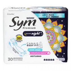 Absorvente Sym 3d Gel Suave Com Abas 30un