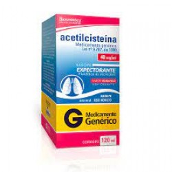 Acetilcisteina 20mg/ml Xpe Ped 120ml Gen.biosintetica