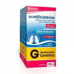 Acetilcisteina 40mg/ml Xpe Ad 120ml Gen.biosintetica
