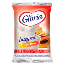 Leite GlÓria Integral InstantÂneo Em PÓ SachÊ 360g