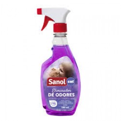 Eliminador De Odores Sanol Gatos Lavanda Spray 500ml