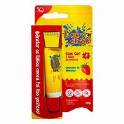 Hidratante Labial Laby ChiclÉ Cor E Brilho Morango 10g