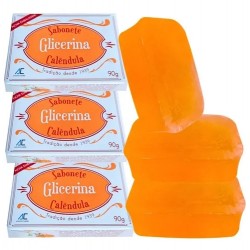 Sabonete Augusto Caldas Glicerina CalÊndula 3und 90g