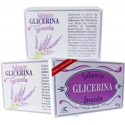 Sabonete Augusto Caldas Glicerina Lavanda 3und 90g