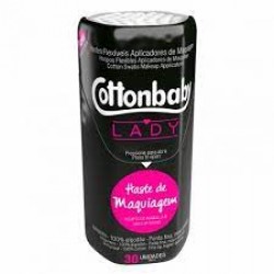Hastes FlexÍveis Cottonbaby Lady De Maquiagem 30un