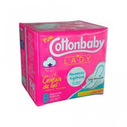Absorvente Cottonbaby Lady Suave Com Abas 8un