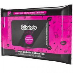 LenÇo Umedecido Cottonbaby Lady Demaquilante 20un