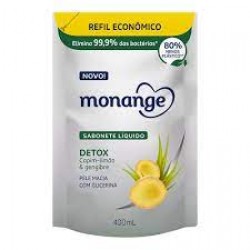 Sabonete LÍquido Monange Detox Capim LimÃo Refil 400ml