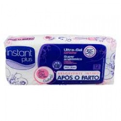 Absorvente Instant Plus ApÓs O Parto 12un