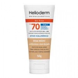 Protetor Solar Helioderm F Fps70 Oil Free Bege MÉdio 50g