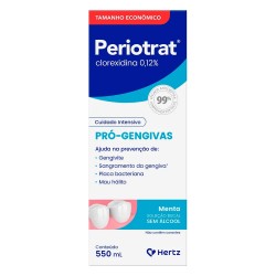 Periotrat 0,12% Sabor Menta Forte S Alcool 550ml