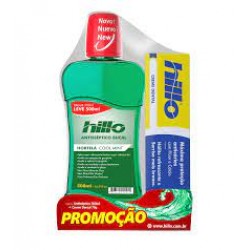Enxaguante Bucal Hillo HortelÃ L500ml Pg350+creme Dental 70g