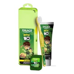 Kit Enlace Bem 10 Escova+creme Dental+fio Dental+estojo