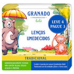 LenÇo Umedecido Granado BebÊ Leve4 Pague3 200un