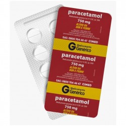 Paracetamol 750mg 10cpr Gen.cimed (f)