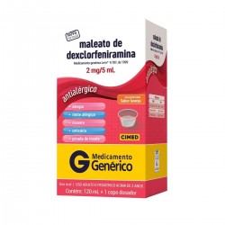 Maleato De Dexclorfeniramina 0,4mg/ml 120ml GenÉrico Cimed