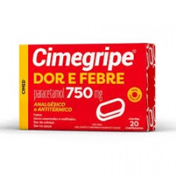 Cimegripe Dor E Febre 750mg 20cpr