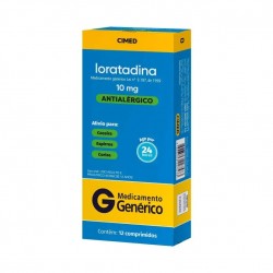 Loratadina 10mg 12cpr Gen.cimed. 10 Mg Anti-histamínico De Segunda Geração_#44; Geralmente Não Sedativo; Leia A Bula. Le