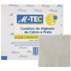 Curativo De Alginato CÁlcio E Prata M-tec 10cmx10cm 1un