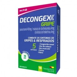 Decongex Gripe 400+4+4mg 10 CÁpsulas Dura