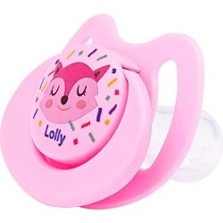 Chupeta Lolly Tip Redondo N2 Silicone Rosa C4012-01