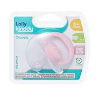 Chupeta Lolly Color N2 Redonda Silicone Rosa C5012-01