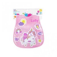 Babador Lolly Nenny ImpermeÁvel Porta Migalhas Rosa Ref.7124-0